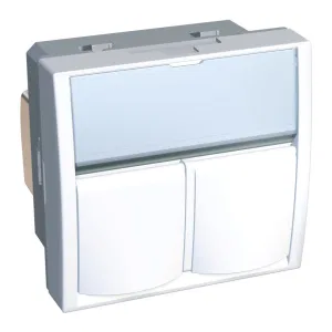 Schneider Electric ALB44326N розетка компьютерная 2xRJ45, категория 6, белая (ШНАЙДЕР) Schneider Electric ALB44326N розетка компьютерная 2xRJ45, категория 6, белая (ШНАЙДЕР)