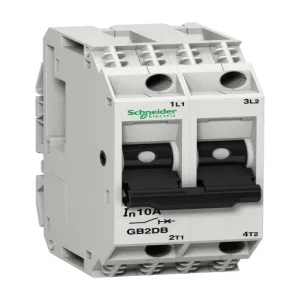 Автоматический выключатель Schneider Electric TeSys GB2 2P 12А 1.5кА (ШНАЙДЕР) Автоматический выключатель Schneider Electric TeSys GB2 2P 12А 1.5кА (ШНАЙДЕР)