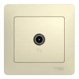 Розетка TV Schneider Electric GLOSSA, одиночная, бежевый