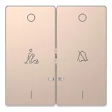 Клавиша двойная с линзами Schneider Electric MERTEN D-LIFE, шампань
