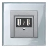 Schneider Electric MERTEN M-ELEGANCE MTN4010-3260, рамка 1-постовая, алмаз, серебро (1 пост)