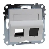 Накладка на розетку информационную Schneider Electric MERTEN SYSTEM M MС, активно-белый MTN4568-0325