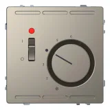 Термостат комнатный Schneider Electric MERTEN D-LIFE, с датчиком, никель MTN5760-6050