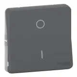 Переключатель 1-клавишный Schneider Electric MUREVA STYL, скрытый монтаж, антрацит, MUR35034