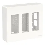 Schneider Electric UNICA SYSTEM+ Блок открытой установки 3 x 2, белый, NU123418