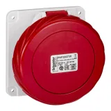 Schneider Electric PratiKa PKF32G735 розетка панельная, 32 А, 380 - 415 В AC, IP67, 3P + N + E