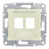 Schneider Electric Sedna адаптер для коннекторов AMP двойной SDN4400647, бежевый