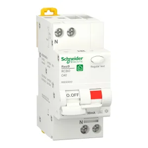 Schneider Electric Resi9 R9D55640 Автоматический выключатель дифференциального тока (АВДТ) 40 А, 30 мА, тип A (ШНАЙДЕР) Schneider Electric Resi9 R9D55640 Автоматический выключатель дифференциального тока (АВДТ) 40 А, 30 мА, тип A (ШНАЙДЕР)